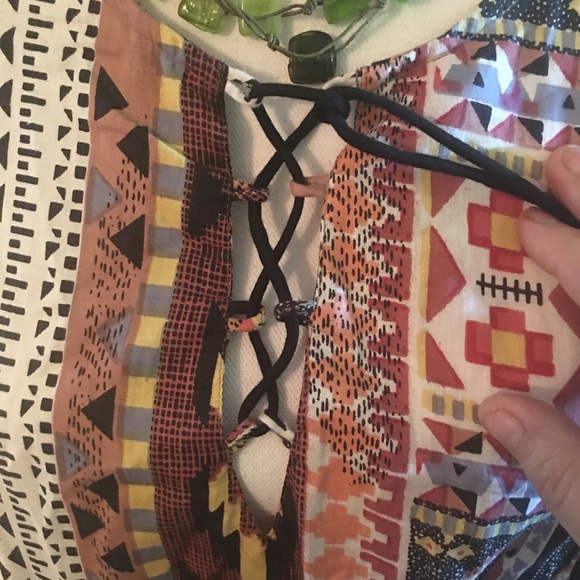 Tribal suit beach cover up or dress XL - Picture 3 of 7